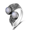 Bague Pierre de Lune Double - Bague Pierre de Lune - Yogazen