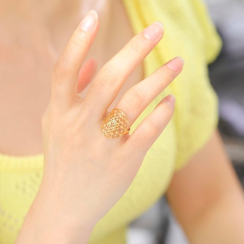 Bague Sri Yantra - Bague Symbole Sacré - Yogazen