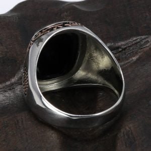 Chevalière Homme Onyx Noir - Bague Onyx - Yogazen