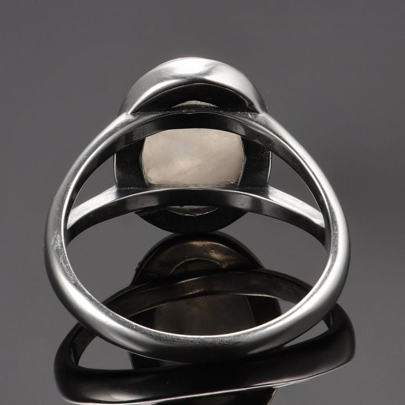Bague Cabochon Pierre de Lune - Bague Pierre de Lune - Yogazen