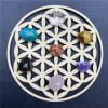 Fleur de Vie en Bois pour Recharger les Pierres - Rechargement et Purification - Yogazen