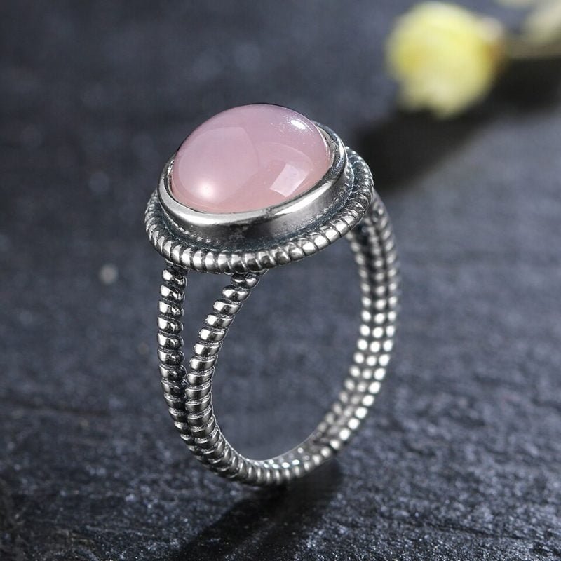 Bague Femme Quartz Rose - Bague Quartz Rose - Yogazen