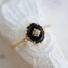 Bague Or en Onyx Noir pour Femme - Bague Onyx - Yogazen