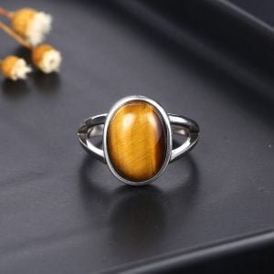 Bague Cabochon Oeil de Tigre - Bague Oeil de Tigre - Yogazen