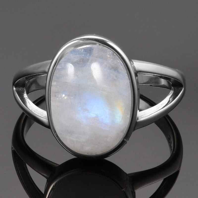 Bague Cabochon Pierre de Lune - Bague Pierre de Lune - Yogazen