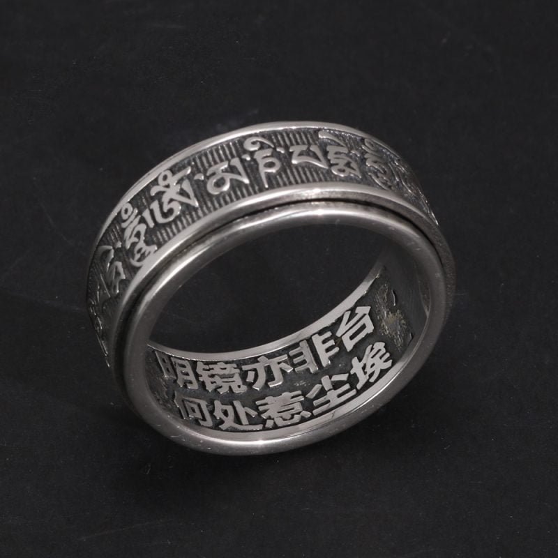 Bague de Méditation Argent - Bague Tibétaine - Yogazen