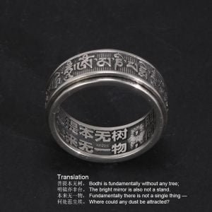 Bague de Méditation Argent - Bague Tibétaine - Yogazen