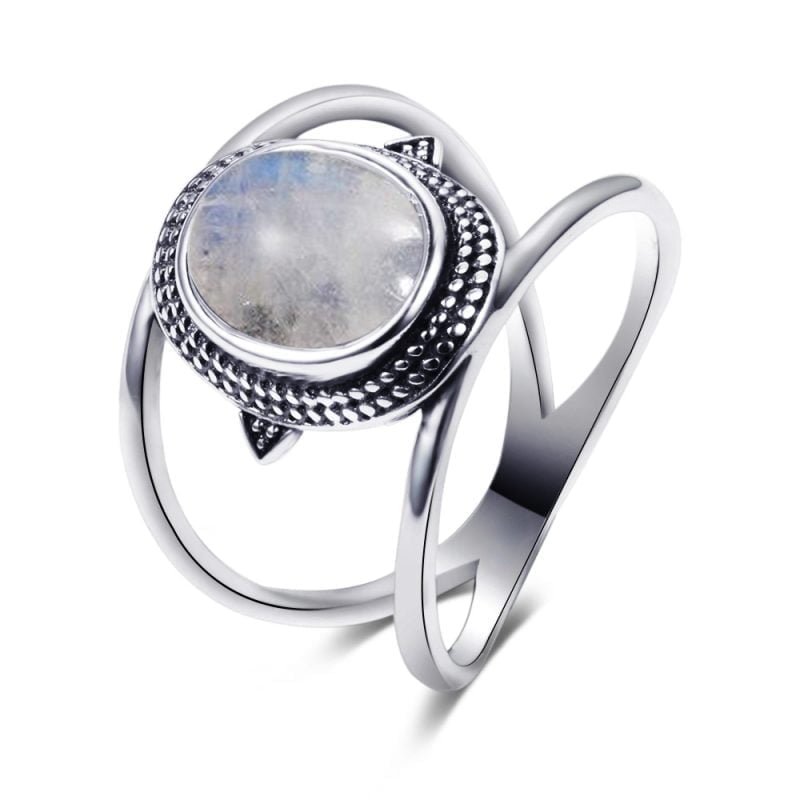Bague Originale Pierre de Lune - Bague Pierre de Lune - Yogazen