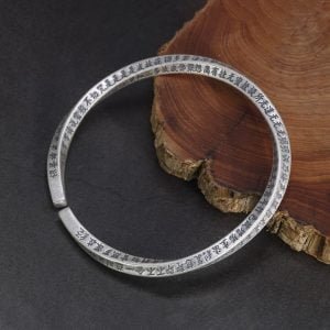 Bracelet Argent avec Mantra - Bracelet Porte Bonheur - Yogazen