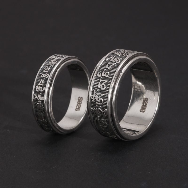 Bague de Méditation Argent - Bague Tibétaine - Yogazen