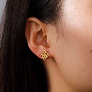 Boucles d'Oreilles Noeud de Sorcière - Bijoux de Protection - Yogazen