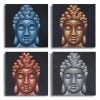Tableau Tête de Bouddha en 4 Parties - Tableau Bouddha - Yogazen