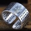 Anneau bouddhiste - Sutra du coeur - Bague Tibétaine - Yogazen
