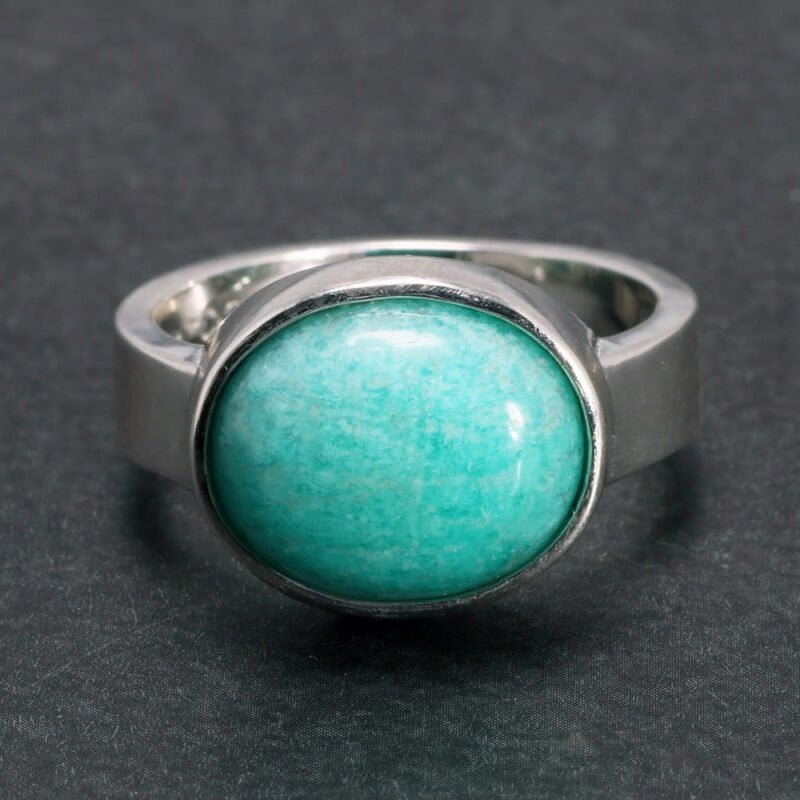 Bague Argent Amazonite - Bague Amazonite - Yogazen
