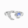 Bague Demi Lune - Bague Pierre de Lune - Yogazen