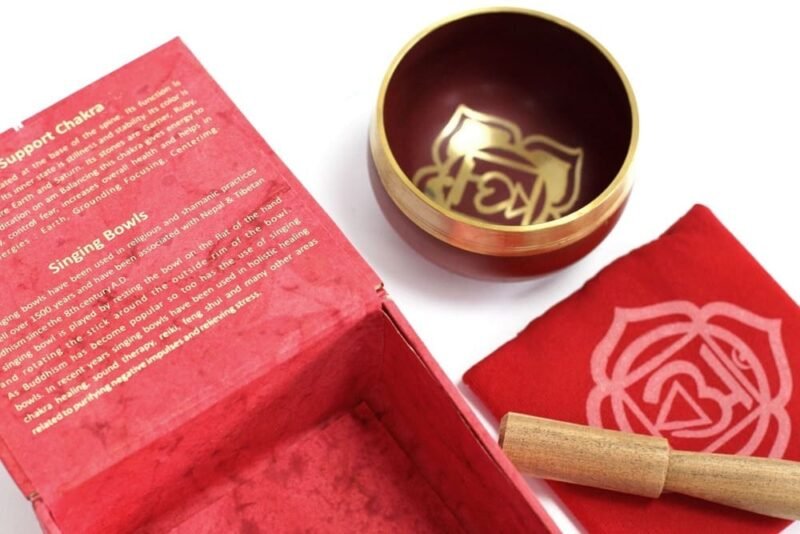 Bol Chantant Chakra Racine - Kit Complet - Bien-Être - Yogazen
