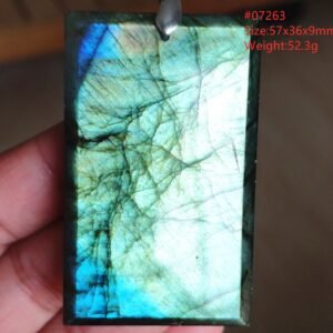 Pendentif Labradorite Bleue 6A - Argent 925 - Pendentif Pierre Naturelle - Yogazen