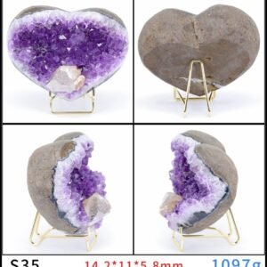Améthyste en Forme de Coeur - Géode Améthyste - Yogazen