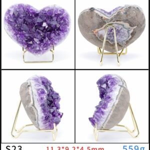 Améthyste en Forme de Coeur - Géode Améthyste - Yogazen
