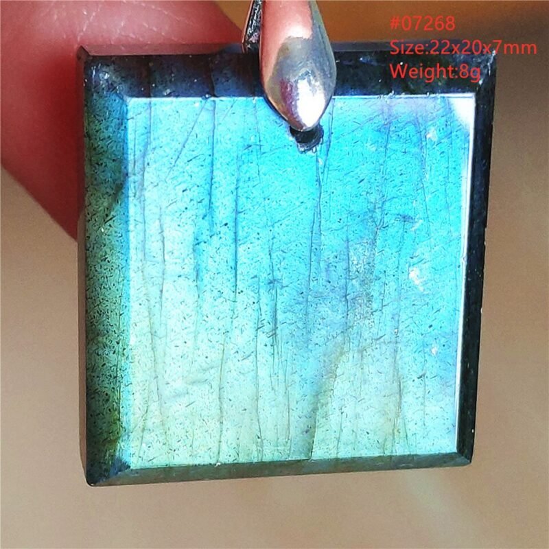 Pendentif Labradorite Bleue 6A - Argent 925 - Pendentif Pierre Naturelle - Yogazen