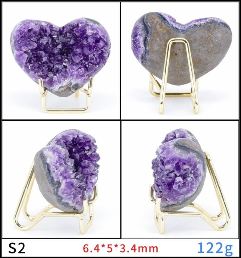 Améthyste en Forme de Coeur - Géode Améthyste - Yogazen