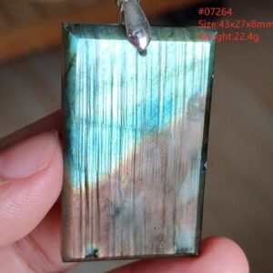 Pendentif Labradorite Bleue 6A - Argent 925 - Pendentif Pierre Naturelle - Yogazen