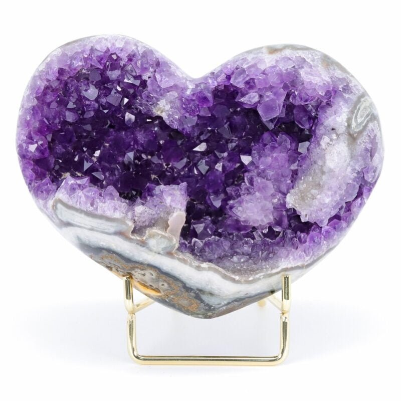 Améthyste en Forme de Coeur - Géode Améthyste - Yogazen