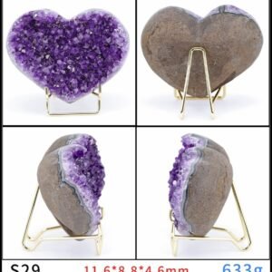 Améthyste en Forme de Coeur - Géode Améthyste - Yogazen