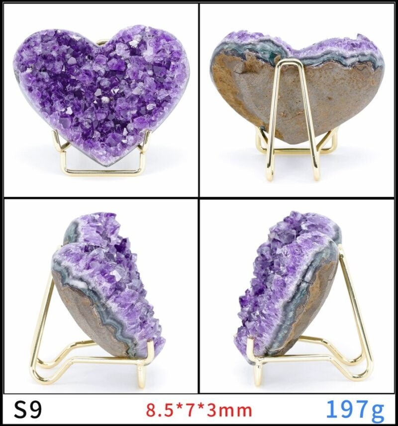Améthyste en Forme de Coeur - Géode Améthyste - Yogazen