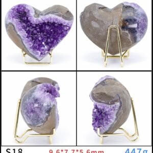 Améthyste en Forme de Coeur - Géode Améthyste - Yogazen