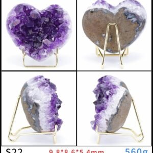 Améthyste en Forme de Coeur - Géode Améthyste - Yogazen