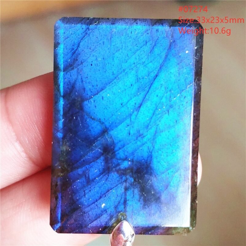 Pendentif Labradorite Bleue 6A - Argent 925 - Pendentif Pierre Naturelle - Yogazen