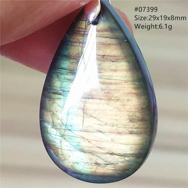 Pendentif Labradorite Bleue 6A - Argent 925 - Pendentif Pierre Naturelle - Yogazen