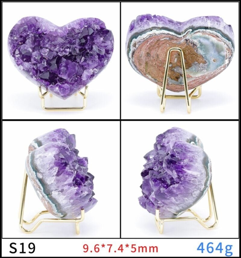Améthyste en Forme de Coeur - Géode Améthyste - Yogazen