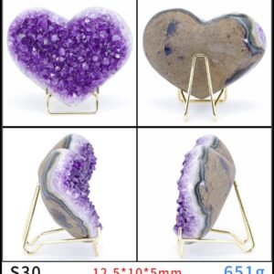 Améthyste en Forme de Coeur - Géode Améthyste - Yogazen
