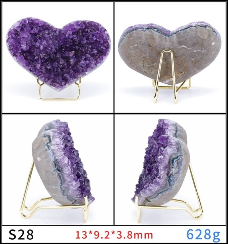 Améthyste en Forme de Coeur - Géode Améthyste - Yogazen
