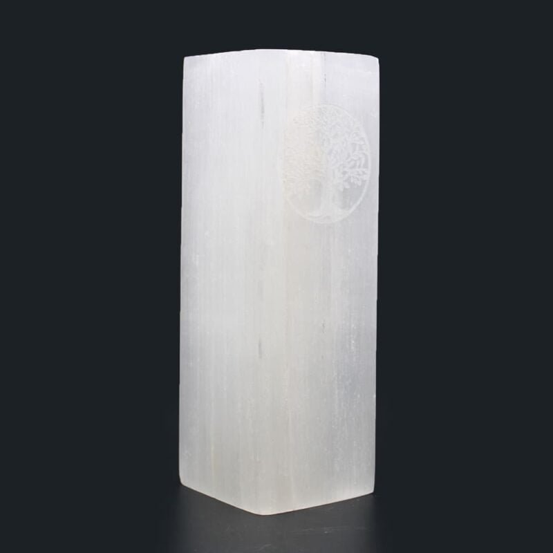 Lampe en Sélénite 25cm - Arbre de Vie - Lampe Sélénite - Yogazen