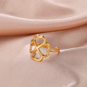 Bague Trèfle à 4 Feuilles - Bague Symbole Sacré - Yogazen
