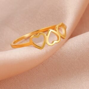 Bague 3 Coeurs - Bague Symbole Sacré - Yogazen