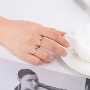 Bague 2 Coeurs - Bague Symbole Sacré - Yogazen