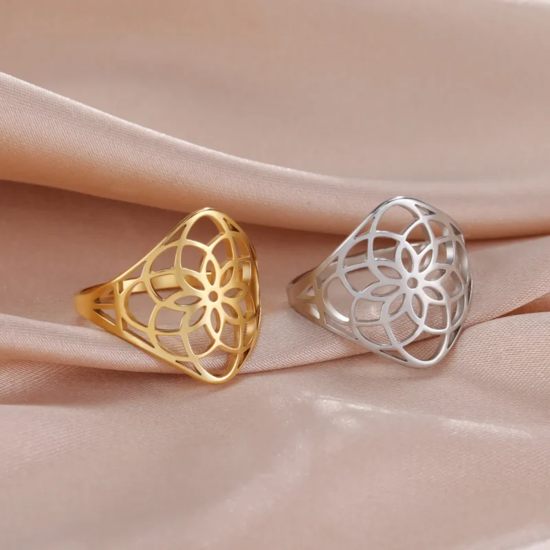 Anneau Fleur de Vie - Bague Symbole Sacré - Yogazen