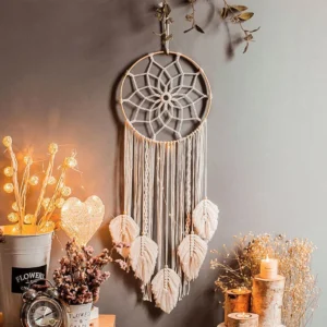 Attrape Rêve Géant en Macramé - 40cm - Non classé - Yogazen