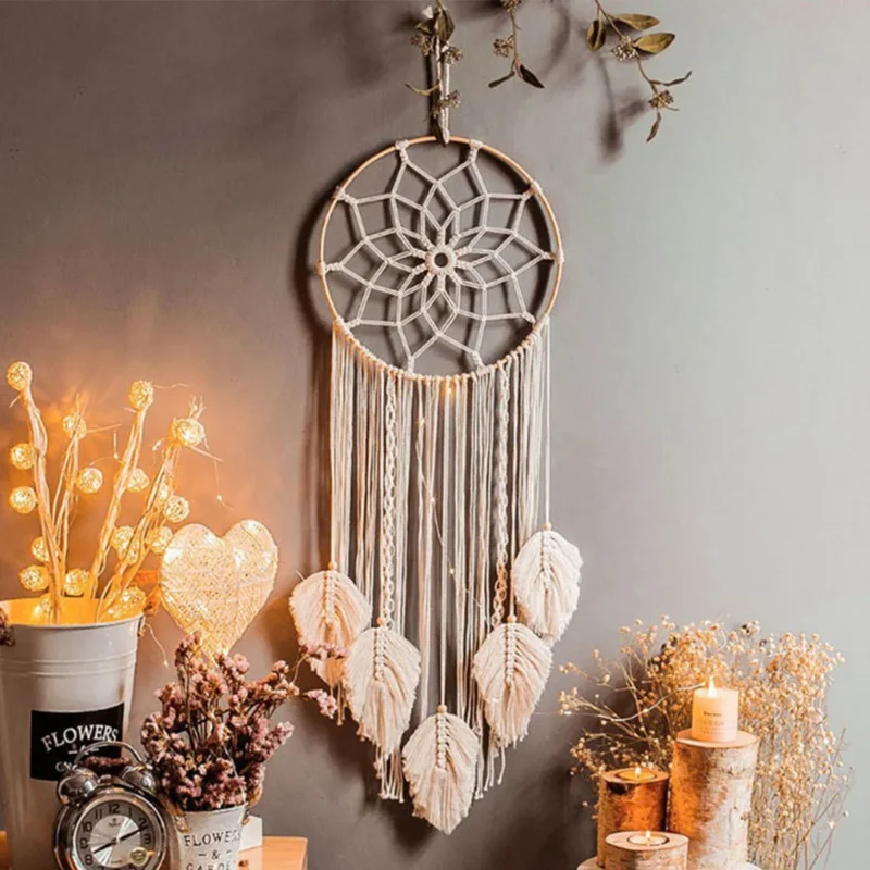 Attrape Rêve Géant en Macramé - 40cm - Non classé - Yogazen