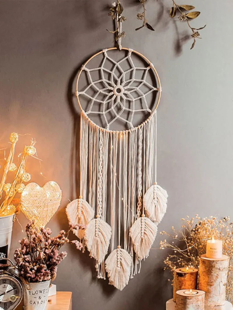 Attrape Rêve Géant en Macramé - 40cm - Non classé - Yogazen