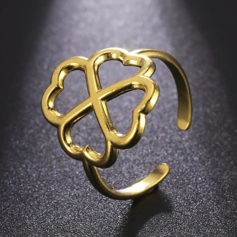 Bague Trèfle à 4 Feuilles - Bague Symbole Sacré - Yogazen