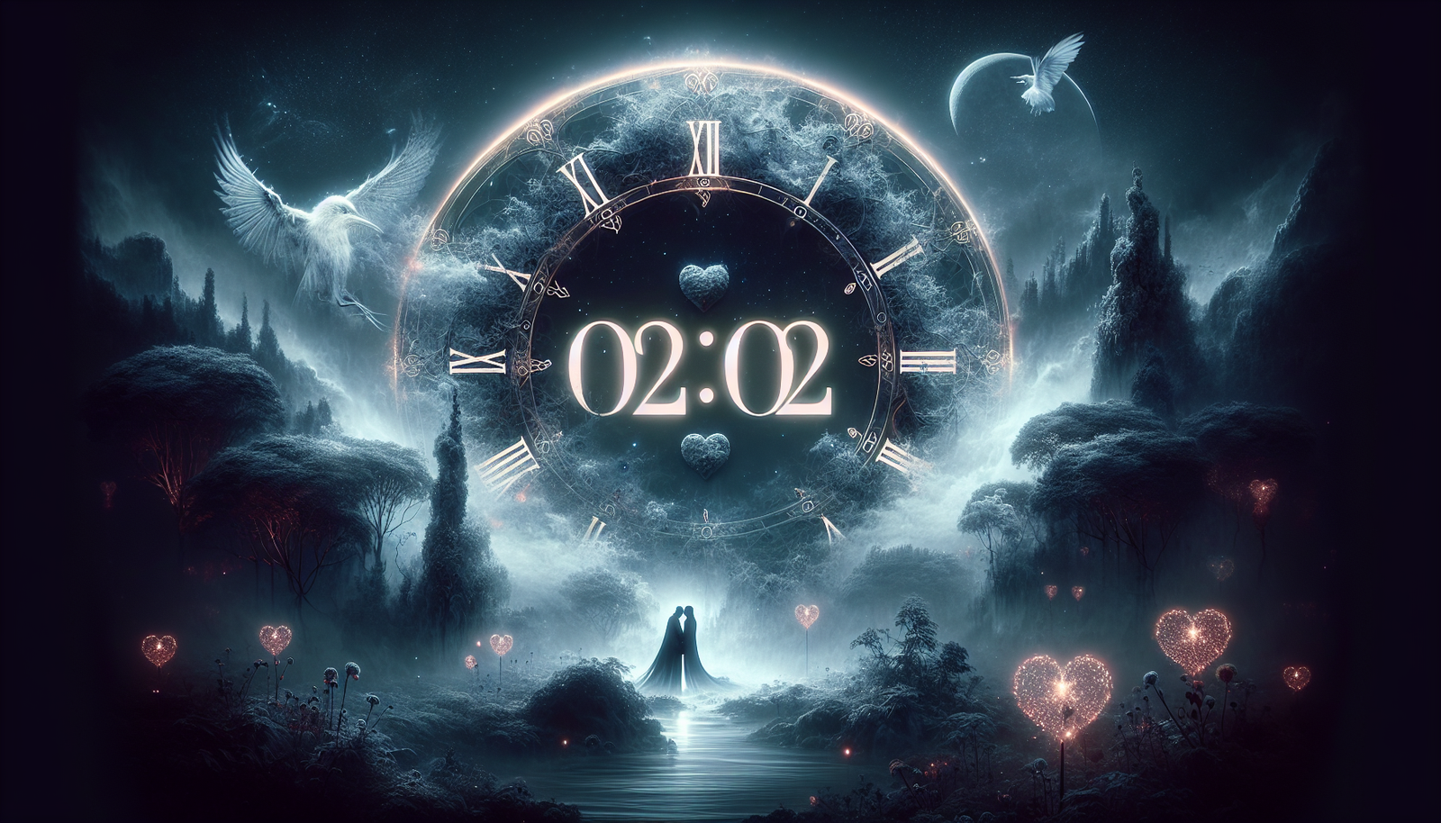 découvrez la signification de l'heure miroir 02h02 et son lien avec l'amour.
