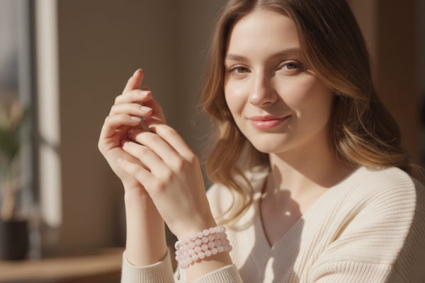 À quel poignet porter un bracelet en quartz rose ? Droite ou gauche ? - Uncategorized - Yogazen