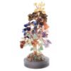 Arbre du Bonheur 7 Chakras sur Agate Polie – 14 cm
