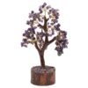 Arbre du Bonheur Améthyste et Lotus – 160 Pierres, 18 cm