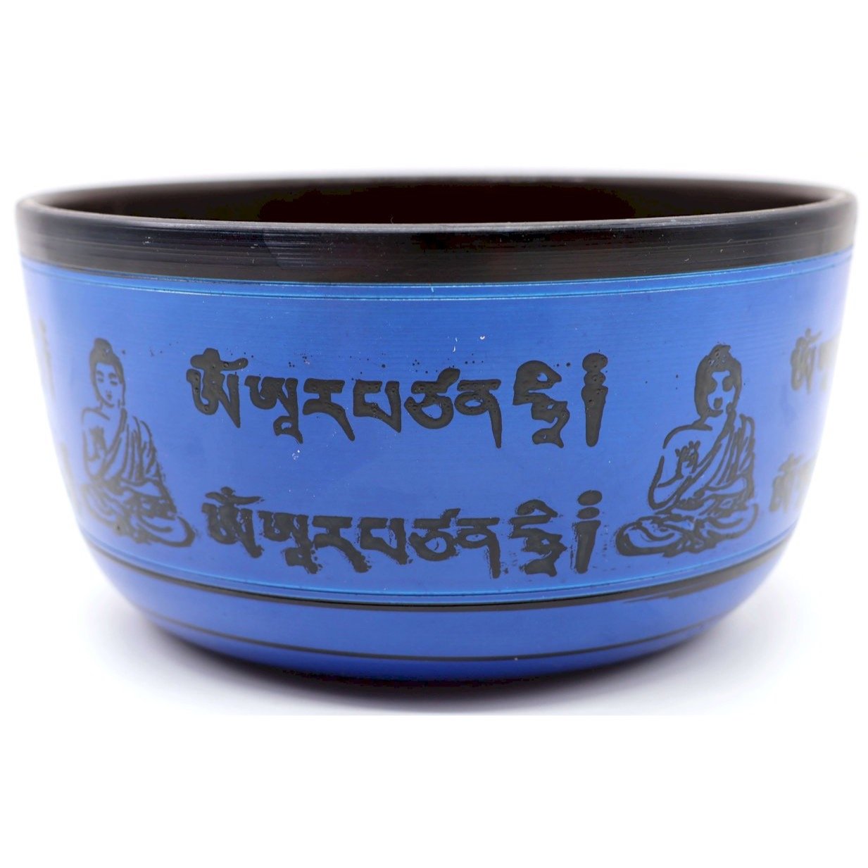 Bol Chantant Tibétain Aluminium Bouddha Bleu 850 g